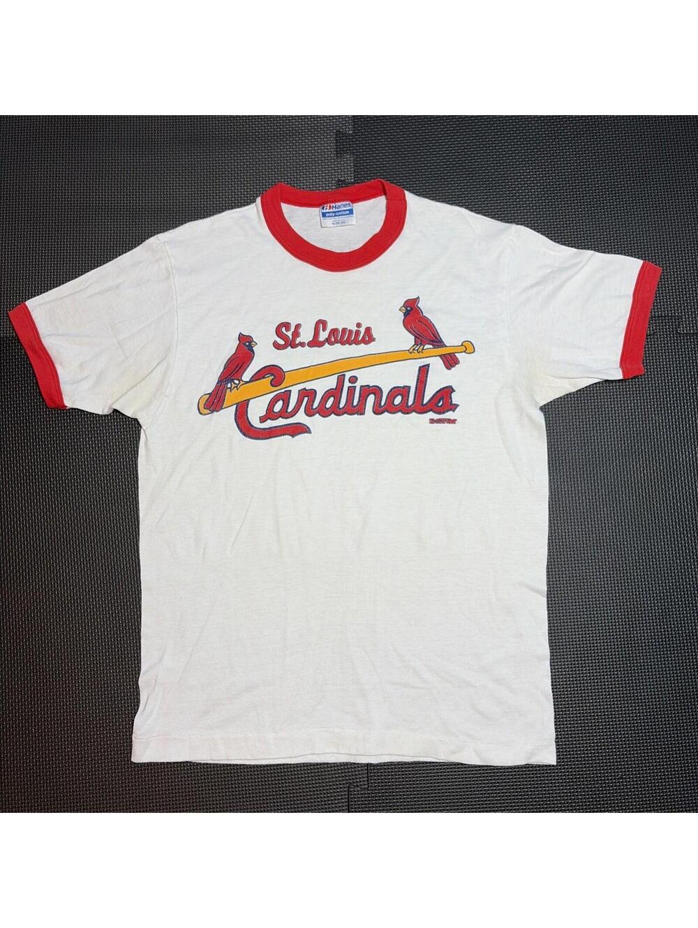 Vintage St Louis Cardinals 1980’s White Red T-Shirt Adult Medium
